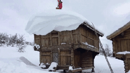 Хитрый способ борьбы со снегом