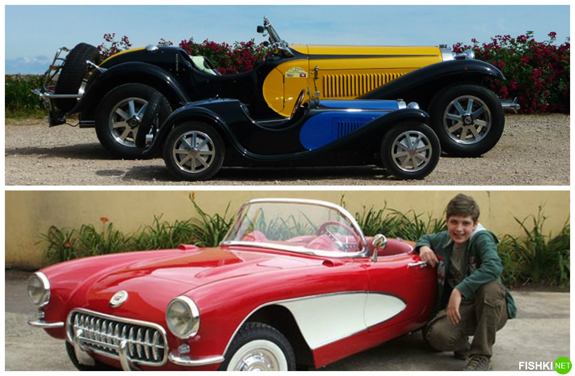 Как у папы: детские бензиновые суперкары-копии легендарных автомобилей