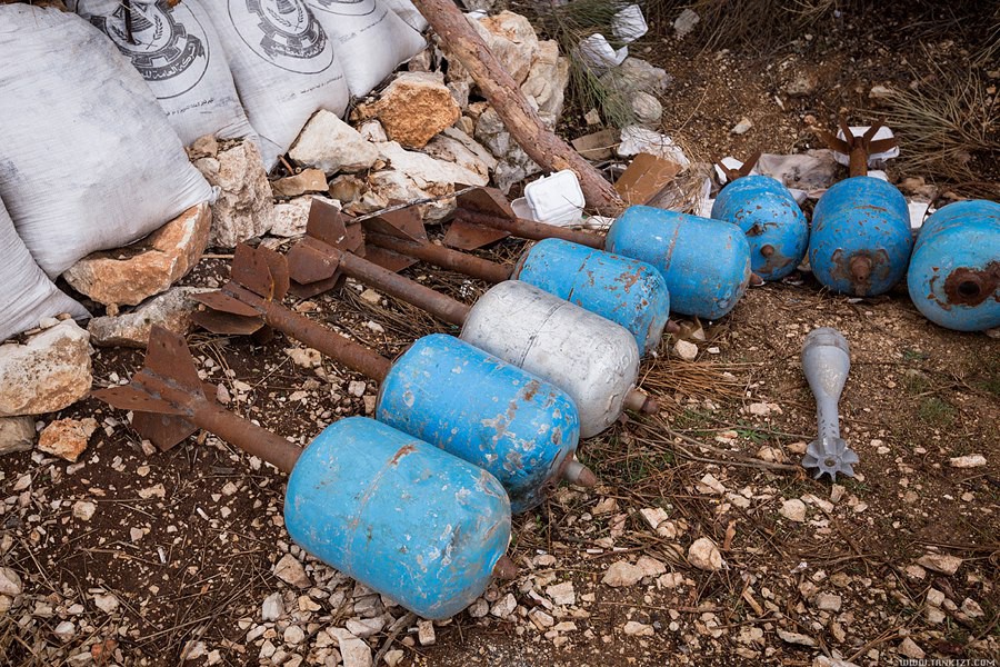 Самодельная мина. Газовые баллоны в Сирии. Снаряд из газового баллона Сирия.