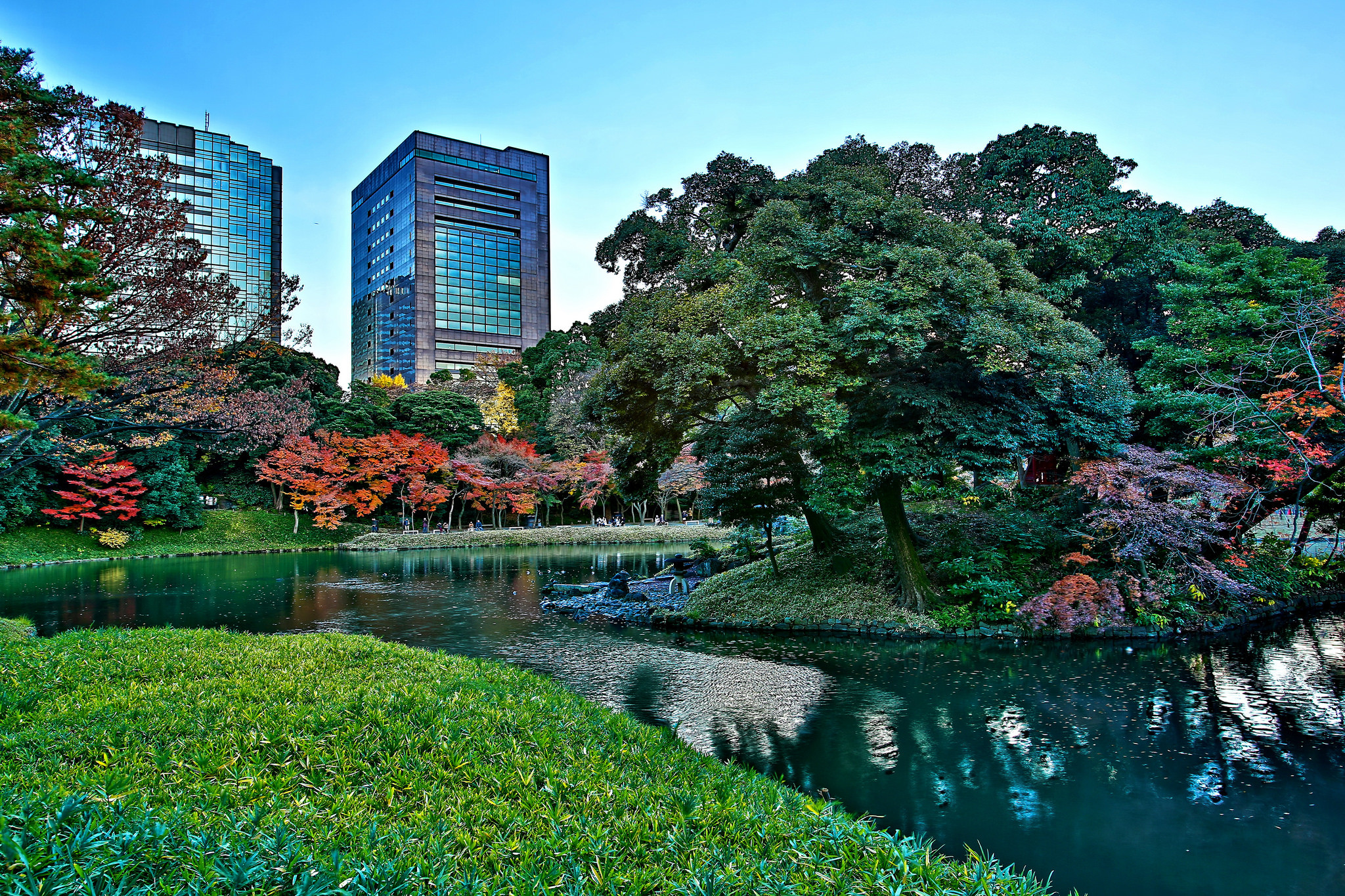 Парк в центре Токио