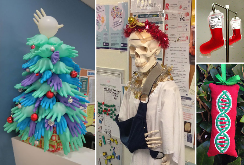 Праздники в больнице: 20 оригинальных новогодних украшений от медицинского персонала