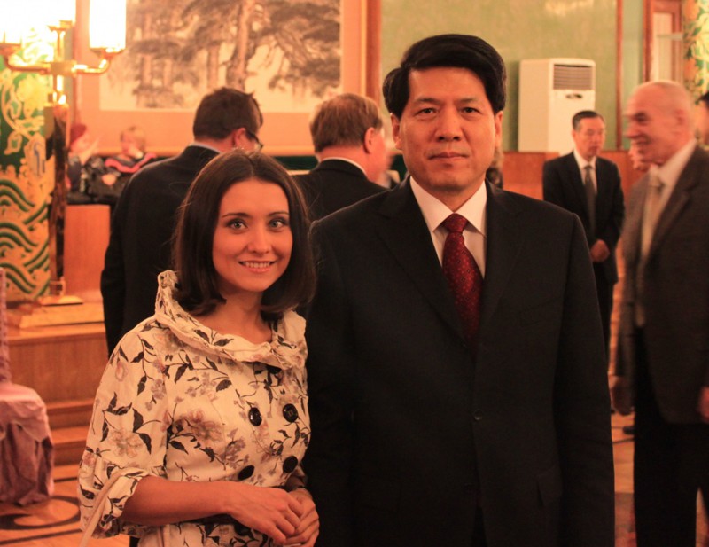 с послом КНР