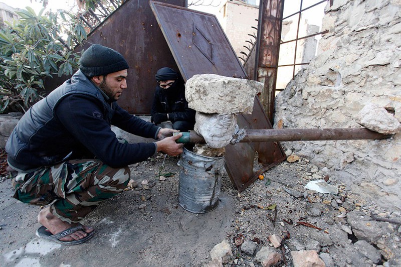 Самодельное оружие сирийских боевиков