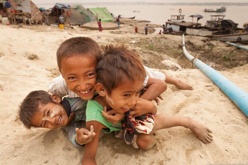 Жизнь на пляже в Бирме