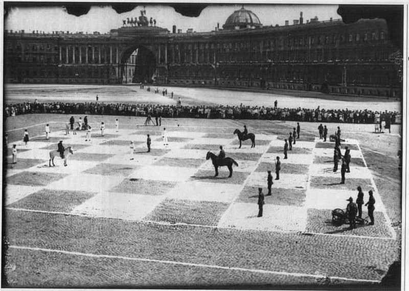 20. Живые шахматы. Санкт-Петербург, 1924 год