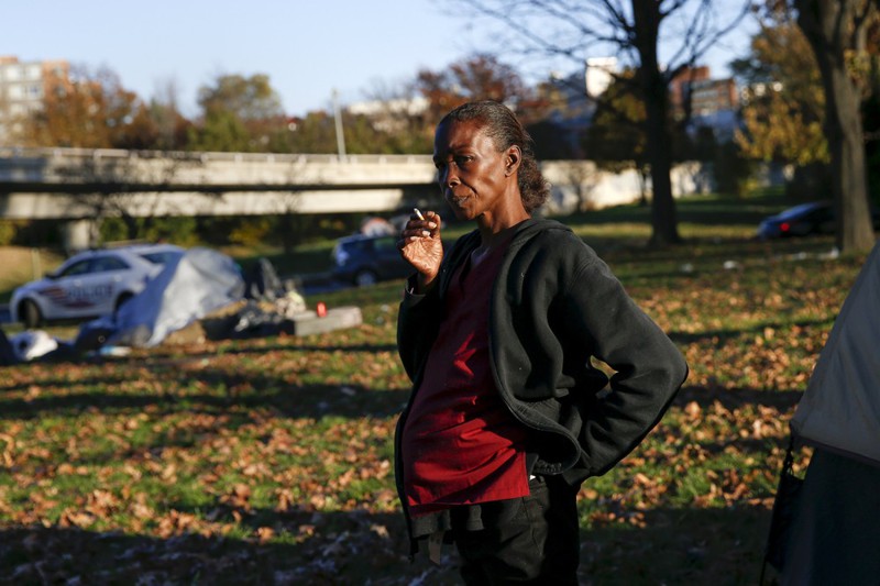 Палаточные городки для бездомных в США