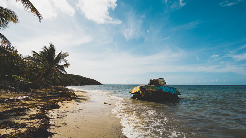 7. Пляж Фламенко на острове Кулебра, Пуэрто-Рико 