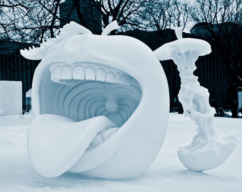 скульптуры из снега своими руками фото
