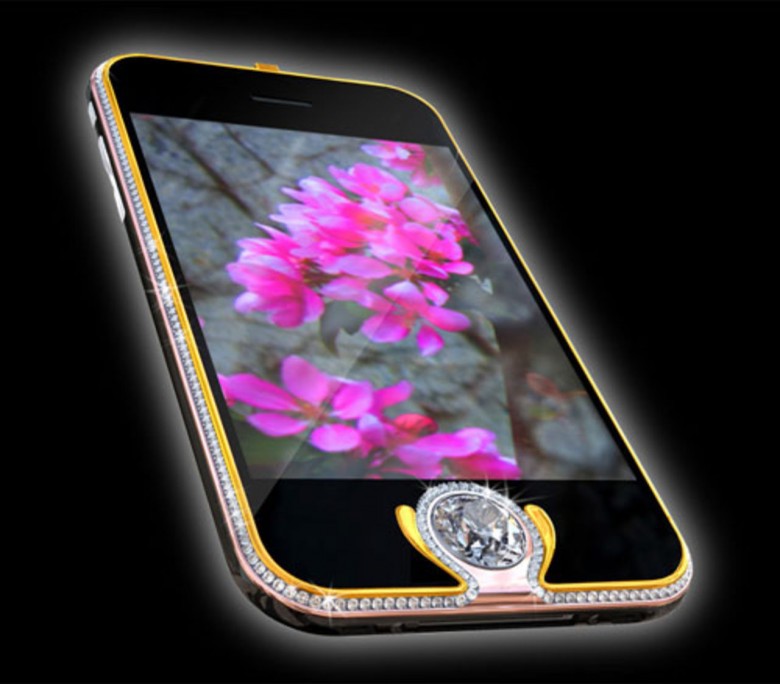 5. iPhone 3G Kings Button - $2.5 млн.  роскошь, стоимость, телефон