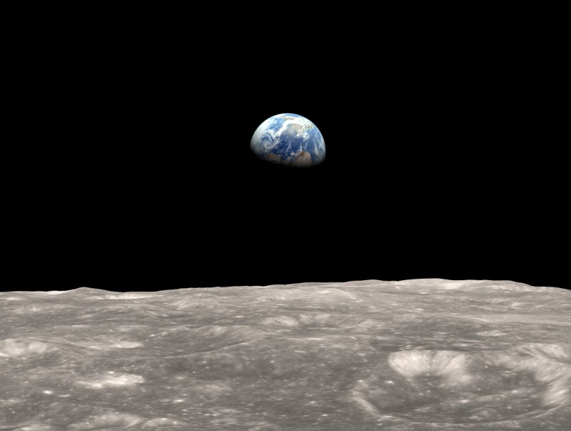 Фото: «восход» Земли на Луне