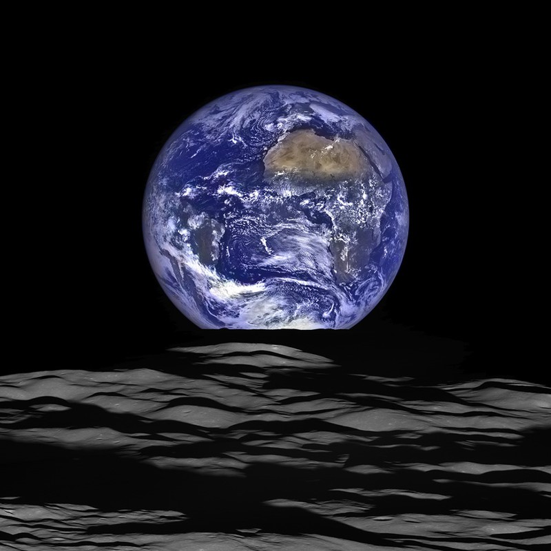 Фото: «восход» Земли на Луне