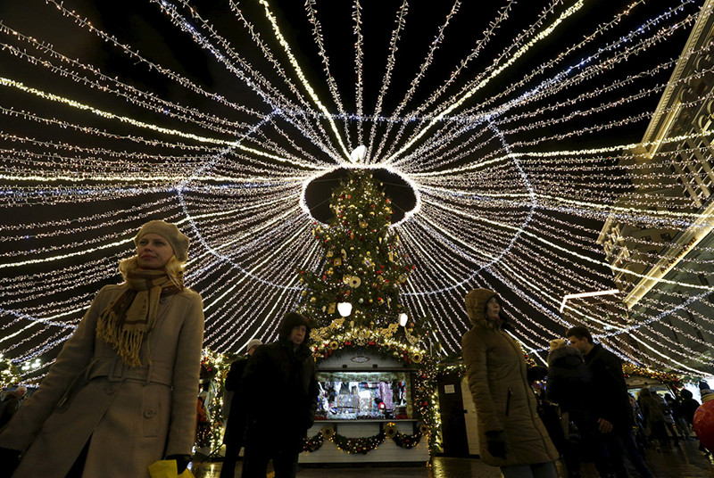 Рождественская ель на Манежной площади (Москва)