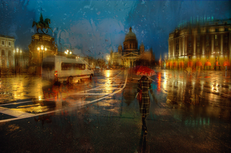 Дождливые пейзажи петербургского фотографа, словно написанные маслом