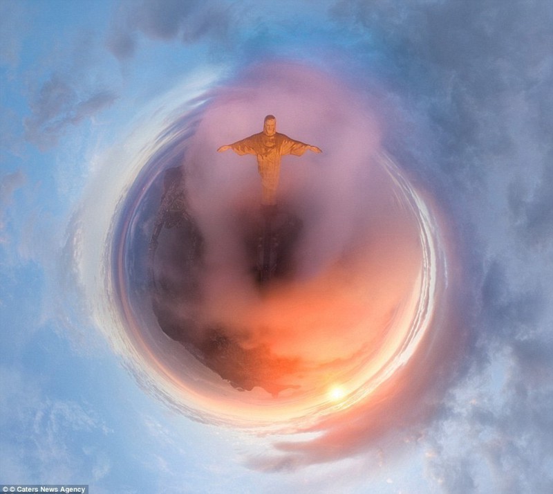 38-метровая статуя Христа-Искупителя на горе Корковадо в Бразилии изображает теплоту и открытость бразильского народа беспилотники, достопримечательности, дроны, фото