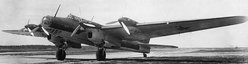 Пе-8 тяжелый бомбардировщик ОКБ Петлякова