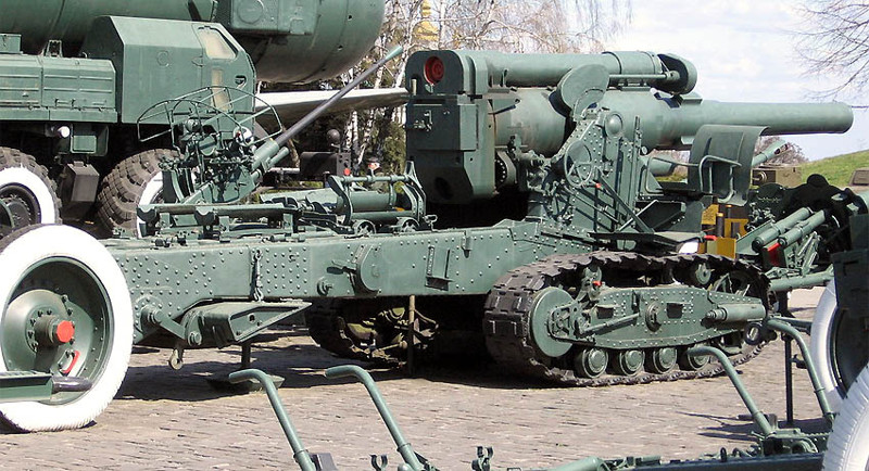 203-мм гаубица большой мощности Б-4
