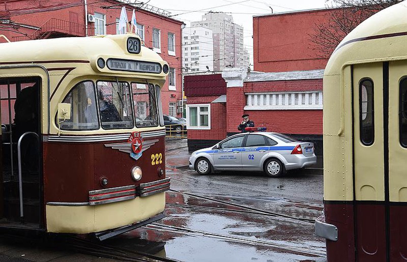 Парад трамваев в Москве