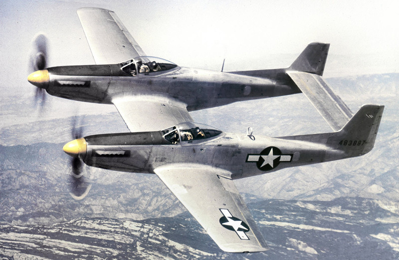 Самолёты необычной конструкции: F-82 Twin Mustang