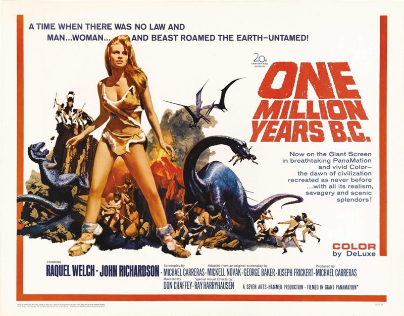 108. «Миллион лет до нашей эры» / One Million Years B.C. (Великобритания. 1966. реж. Дон Чэффи) 31,8 млн чел
