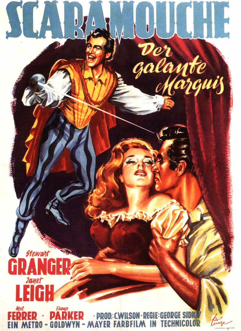 112. «Скарамуш» / Scaramouche (США. 1952 реж. Джордж Сидни) 30.2 млн чел