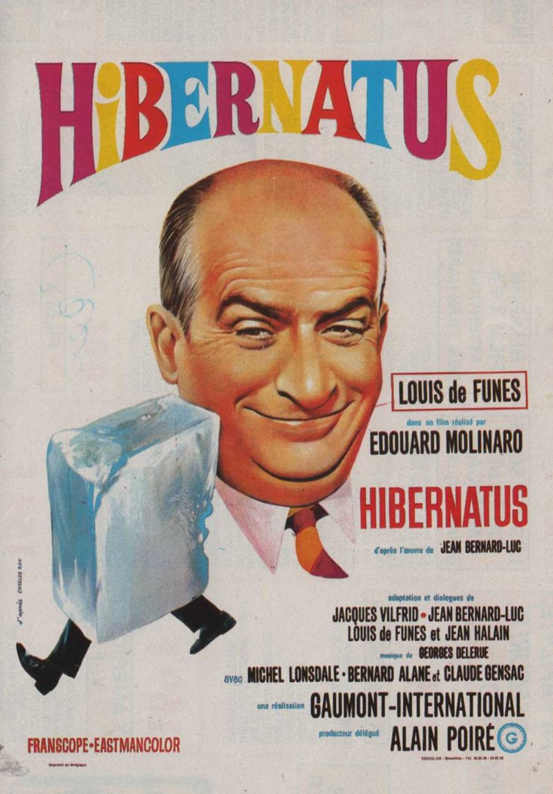 130. «Замороженный»/ Hibernatus (Франция, Италия. 1969. реж. Эдуар Молинаро) 27,6 млн чел.