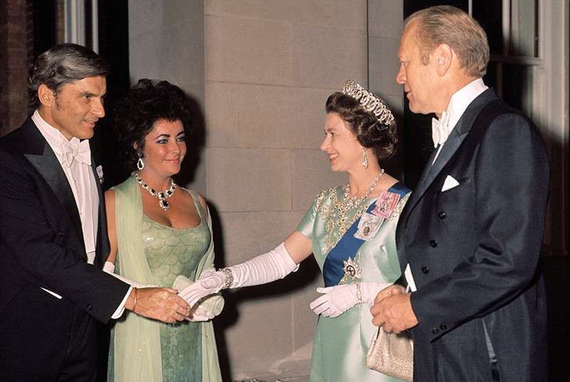 Встреча с Элизабет Тэйлор, 1976 год, Вашингтон. Королева Голливуда скончалась в 2011 году в возрасте 79 лет.