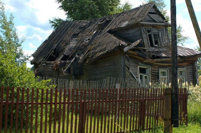 Фото разрушенной деревни