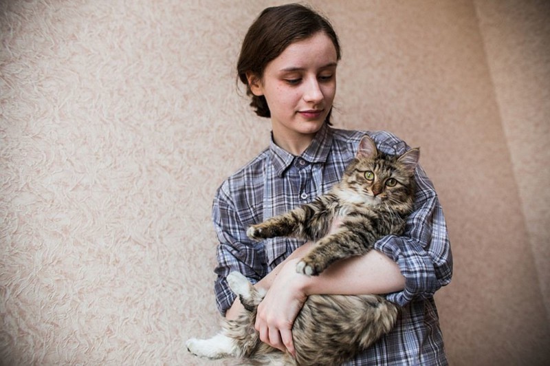 Школьница из Челябинска спасла кошку!