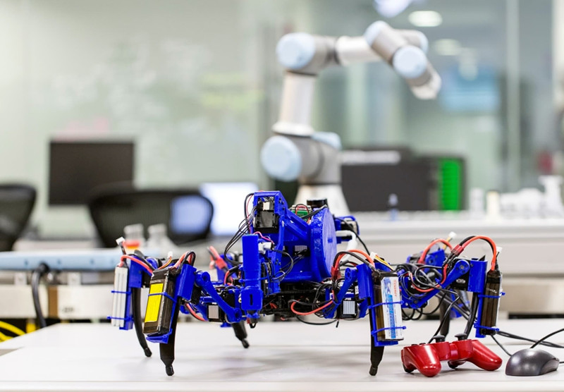 Рой роботов-пауков как безразмерный 3D-принтер