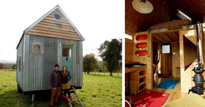 Молодые британцы построили себе уютный домик всего за $1500 