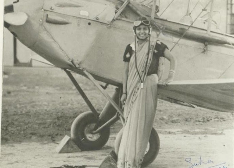 Sarla — первая индийская женщина, получившая лицензию пилота (1936)