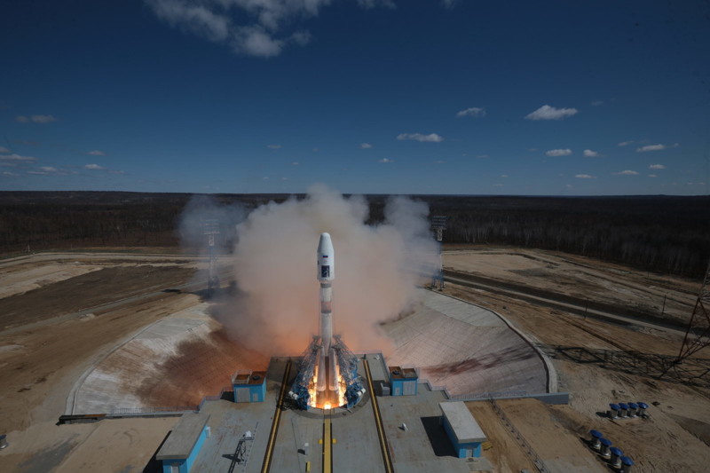 Впечатляющие фото: ракету впервые запустили с космодрома «Восточный»