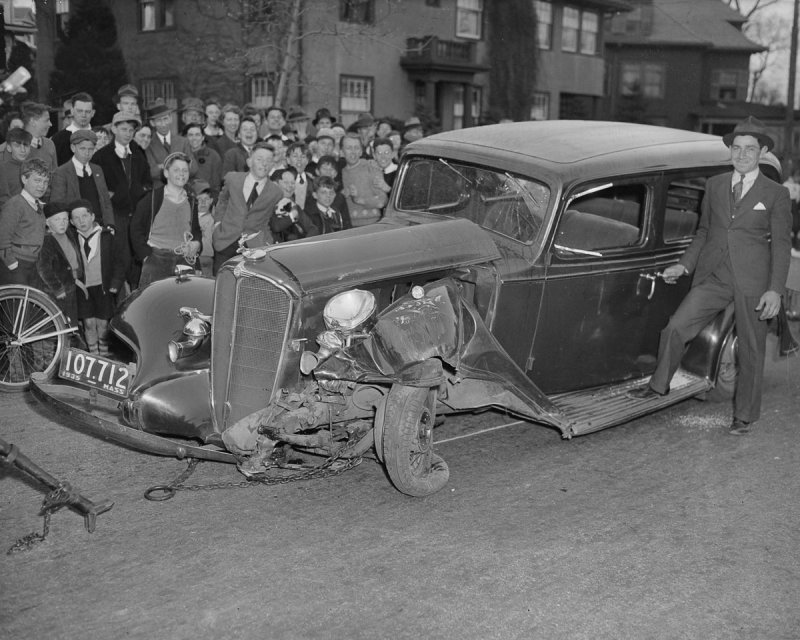 Автомобильные ретро-аварии Бостона 1930-х годов