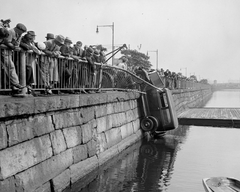 Автомобильные ретро-аварии Бостона 1930-х годов