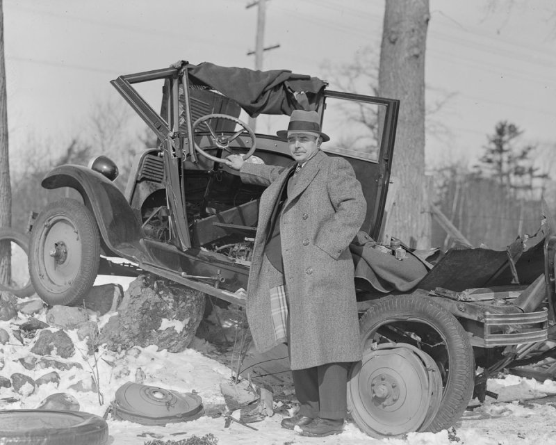 Автомобильные ретро-аварии Бостона 1930-х годов