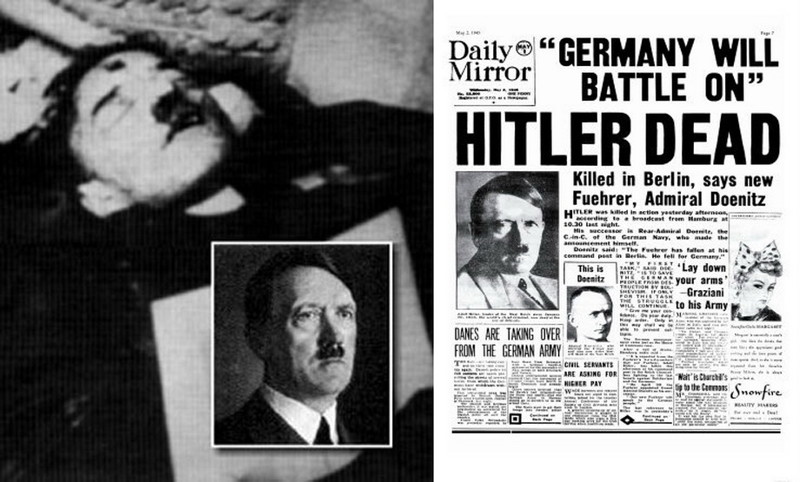 1945 - Адольф Гитлер покончил жизнь самоубийством у себя в бункере.