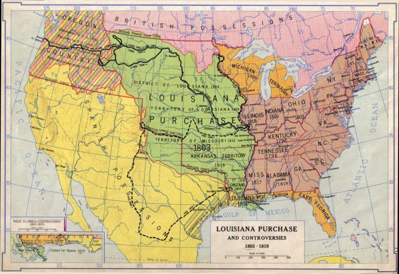 1803 — США купили у Франции Луизиану по цене 4 цента за акр.