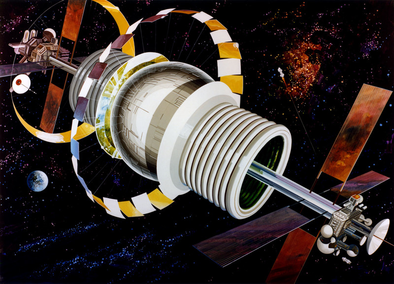 Сферическая станция, построенная по принципу сферы Бернала.