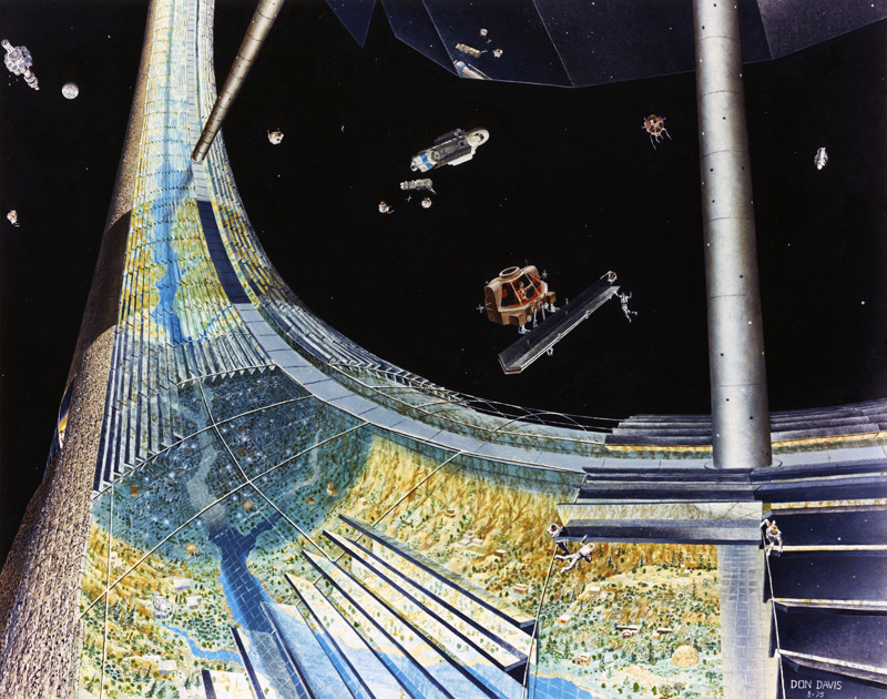 Космические колонии будущего в представлении художников NASA