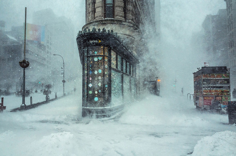 Снежный Нью-Йорк. 