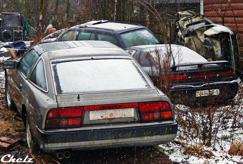 "Коллекция" легендарных автомобилей во дворе частного дома