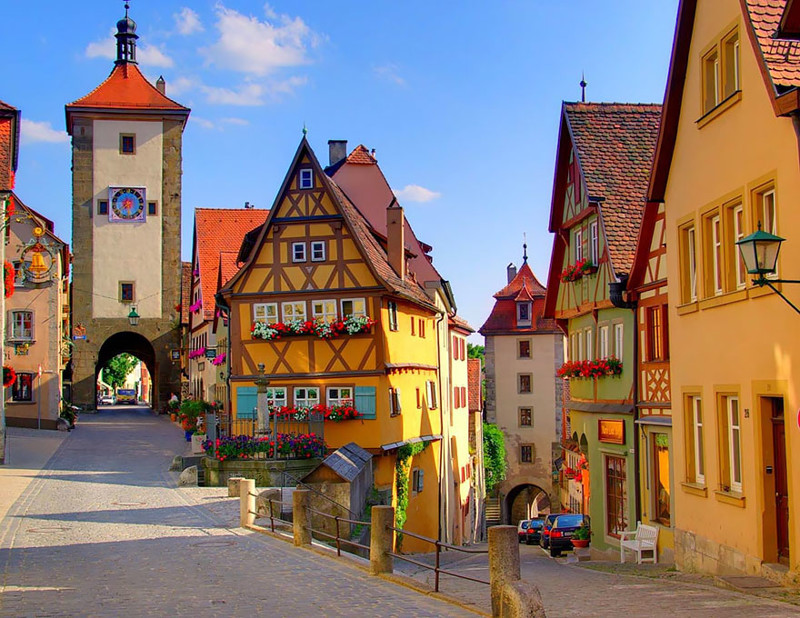 Средневековый город Ротенбург на Таубере, Германия