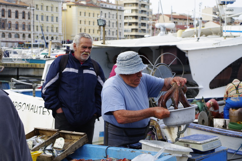 Рыбный рынок в Старом Порту Марселя