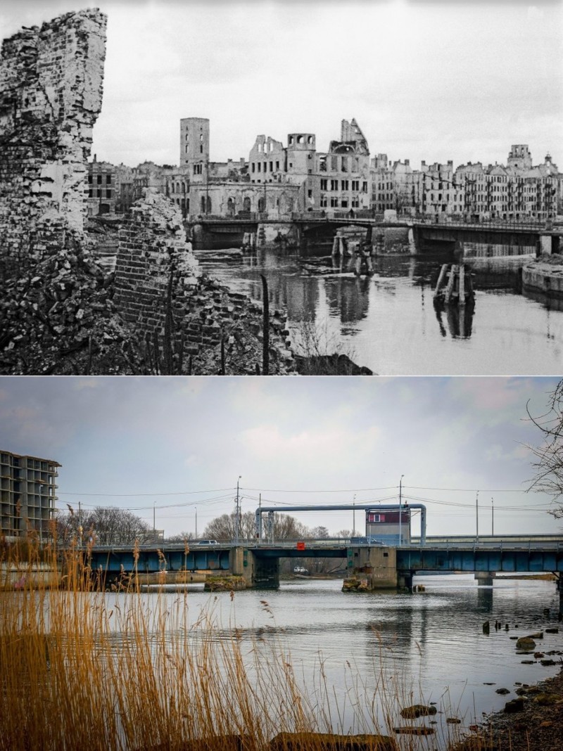 Города до и после войны фото