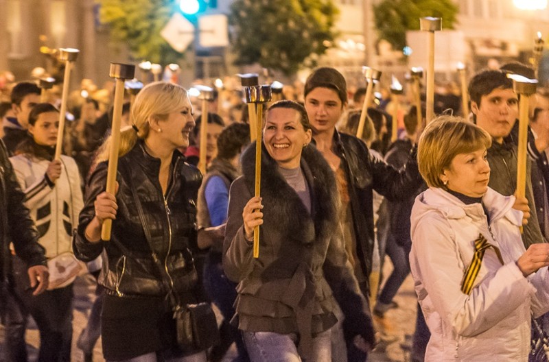 Факельное шествие в Керчи или как ещё отмечают день победы