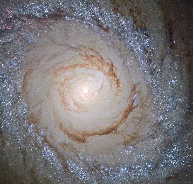 7. M 94 - спиральная галактика в созвездии Гончих Псов.
