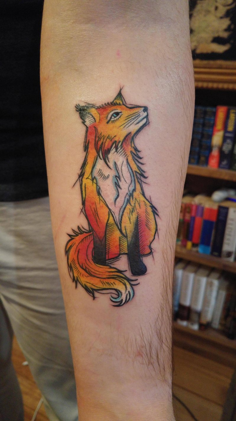 Татуировка лисы 