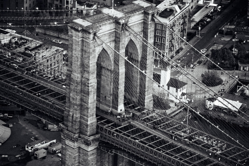 Бруклинский мост крупным планом 