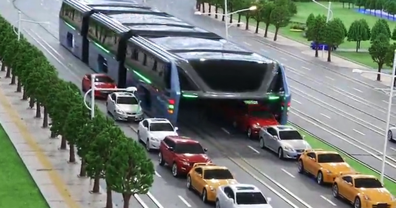 Китайский автобус, которому не страшны пробки 