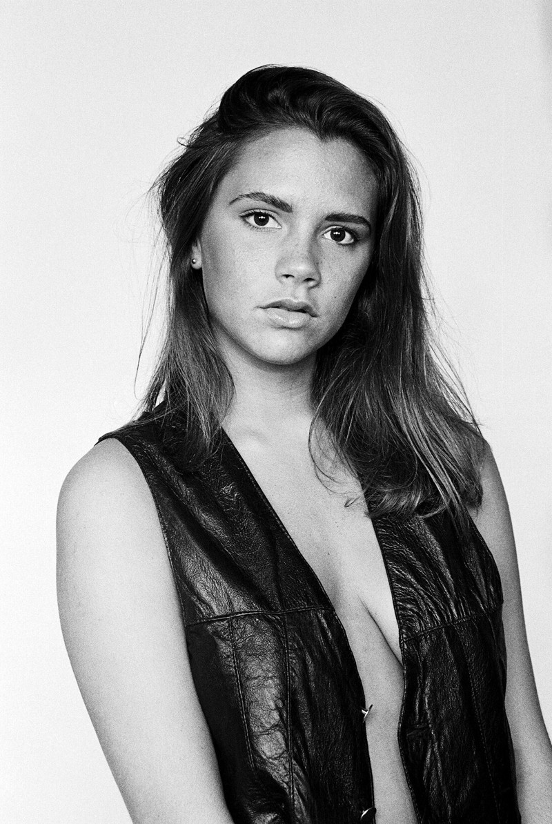 Первая фотосессия 17-летняя Виктория Адамс (Бекхэм) Джефф Марчант '1992